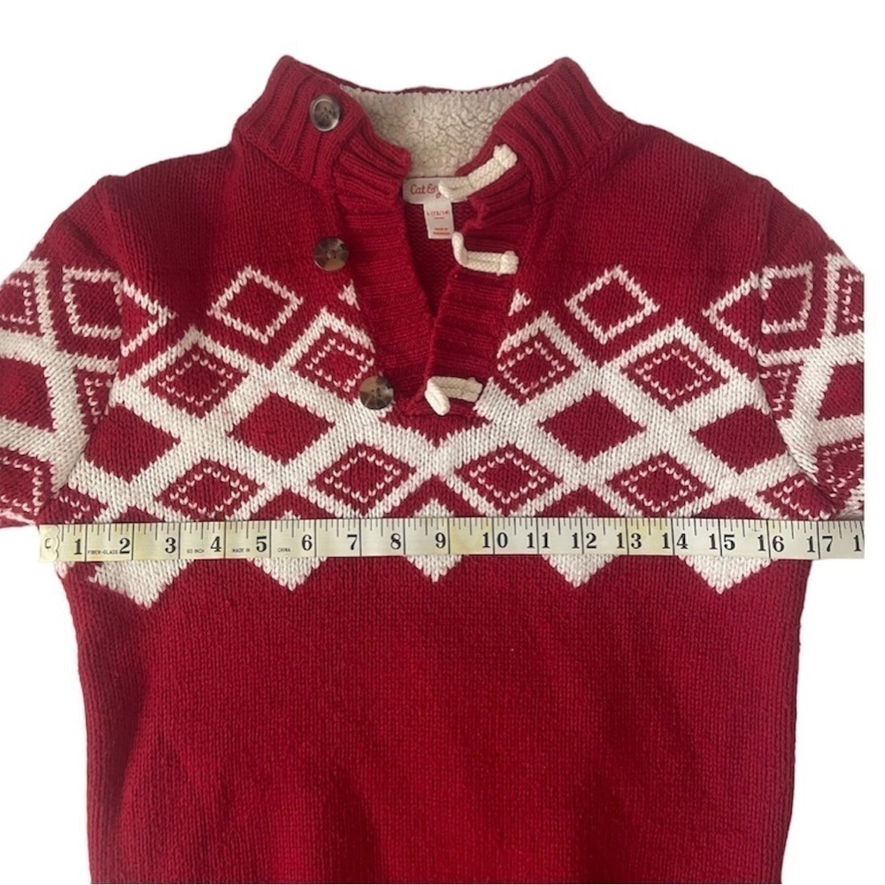 Cat and Jack Sweater  Red Size L(12/14) New Without Tag - Picture 7 of 8